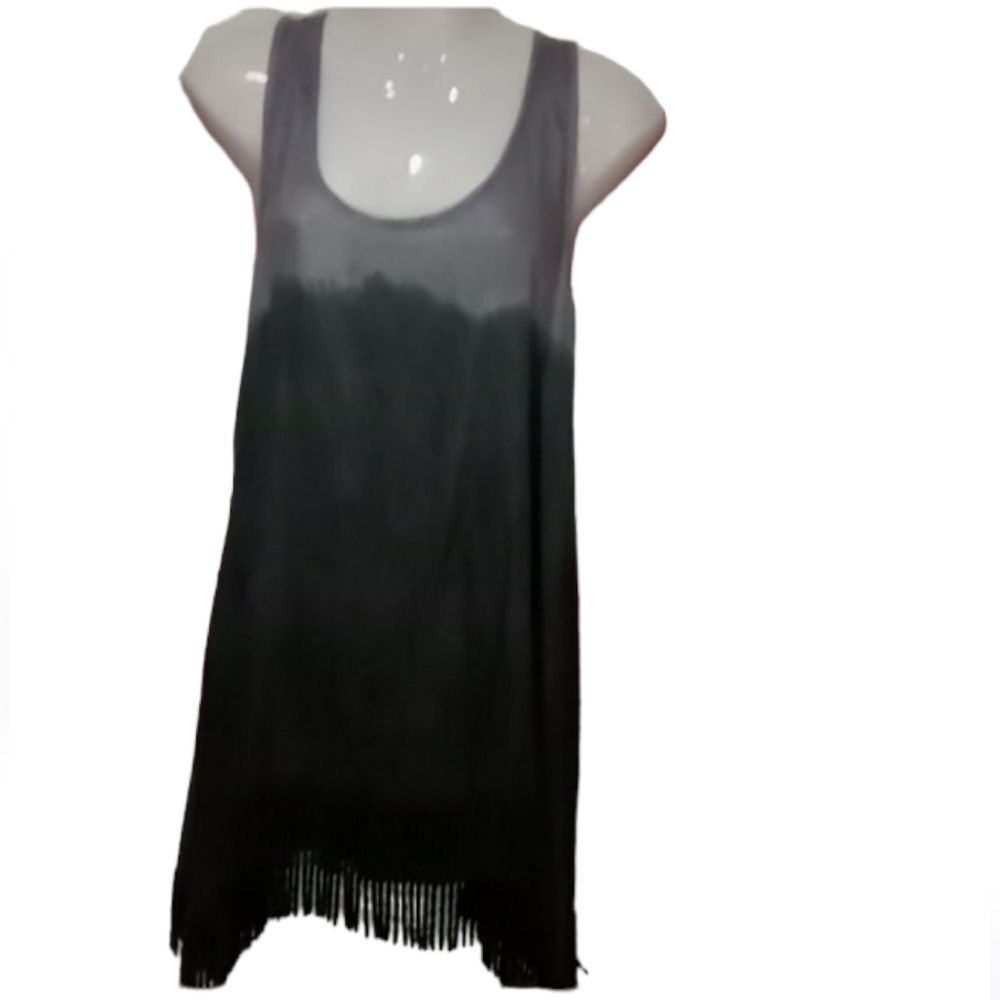 Ombrè tank with fringe S